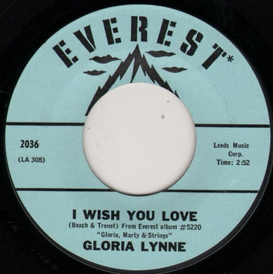 Gloria Lynne : I Wish You Love / Through A Long And Sleepless Night (7
