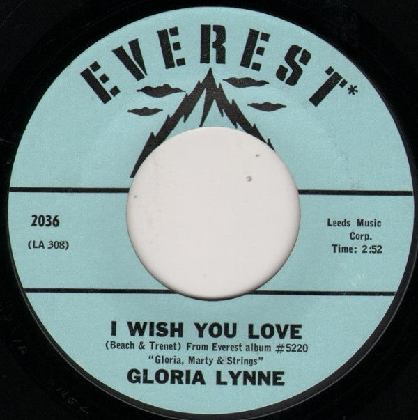 Gloria Lynne : I Wish You Love / Through A Long And Sleepless Night (7