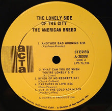 Load image into Gallery viewer, The American Breed : Lonely Side Of The City (LP, Album)