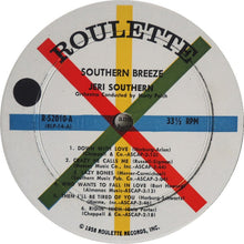 Load image into Gallery viewer, Jeri Southern : Southern Breeze (LP, Album, Mono)