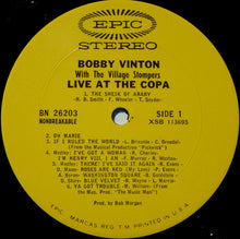 Load image into Gallery viewer, Bobby Vinton With The Village Stompers : Live At The Copa (LP, Ter)