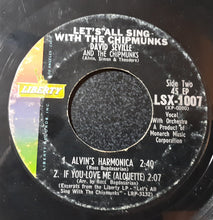 Load image into Gallery viewer, David Seville And The Chipmunks : Let&#39;s All Sing With The Chipmunks (7&quot;, EP)