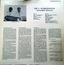 Load image into Gallery viewer, L. Subramaniam : Incredible Maestro (LP, Album)