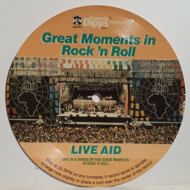 Unknown Artist : Great Moments In Rock 'N Roll: Live Aid (Flexi, 6