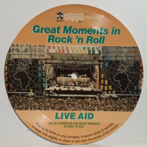 Unknown Artist : Great Moments In Rock 'N Roll: Live Aid (Flexi, 6", S/Sided, Card)
