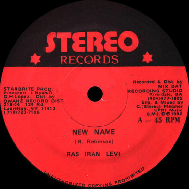 Ras Iran Levi : New Name (12