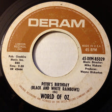 Load image into Gallery viewer, The World Of Oz : The Muffin Man / Peter's Birthday (Black And White Rainbows) (7", Single)