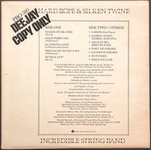 Load image into Gallery viewer, The Incredible String Band : Hard Rope &amp; Silken Twine (LP, Album, Promo)