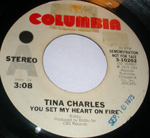 Load image into Gallery viewer, Tina Charles : You Set My Heart On Fire (7", Single, Promo)