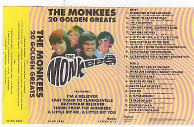 The Monkees : 20 Golden Greats (Cass, Comp)