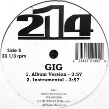 Load image into Gallery viewer, 214 (2) : Gig (12&quot;)