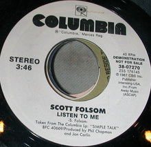 Load image into Gallery viewer, Scott Folsom : Listen To Me (7", Promo)