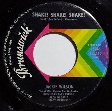 Jackie Wilson : Shake! Shake! Shake! / He's A Fool (7