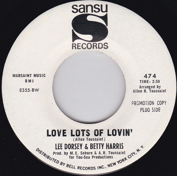 Lee Dorsey And Betty Harris : Love Lots Of Lovin' (7
