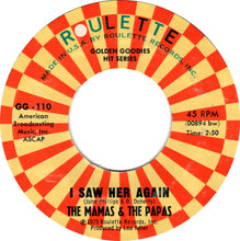 Load image into Gallery viewer, The Mamas &amp; The Papas : Creeque Alley / I Saw Her Again (7", Single)