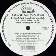 Load image into Gallery viewer, WGC {World Global Control}, Sharp (16) , Featuring Jah &amp; Chief : Dont Go Loco (12&quot;)