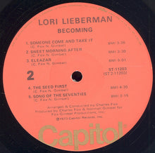Load image into Gallery viewer, Lori Lieberman : Becoming (LP, Album, Los)