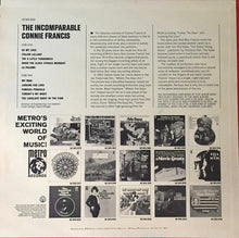 Load image into Gallery viewer, Connie Francis : The Incomparable Connie Francis (LP)
