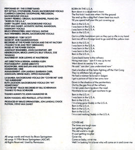Bruce Springsteen : Born In The U.S.A. (Cass, Album)
