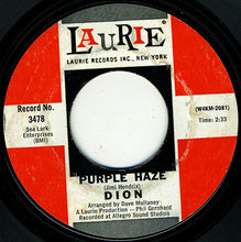 Load image into Gallery viewer, Dion (3) : Purple Haze / The Dolphins (7", Single, Mono)