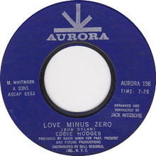 Load image into Gallery viewer, Eddie Hodges : Love Minus Zero (7", Single)