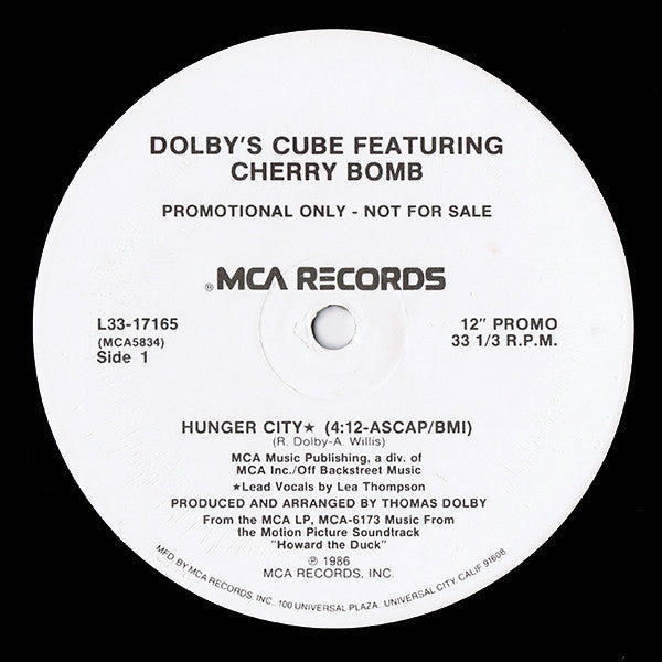 Dolby's Cube Featuring Cherry Bomb (2) : Hunger City (12