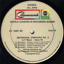 Load image into Gallery viewer, Ludwig van Beethoven - William Steinberg, The Pittsburgh Symphony Orchestra, The Mendelssohn Choir Of Pittsburgh : Symphony No. 9 In D Minor, Opus 125; Symphony No. 8 In F Major, Opus 93 (2xLP, RE, Gat)