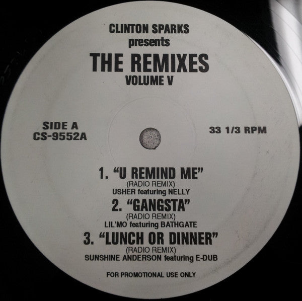 Various : Clinton Sparks Presents The Remixes Volume V (12