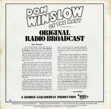 Load image into Gallery viewer, Unknown Artist : Don Winslow Of The  Navy (Original Radio Broadcast) (LP)