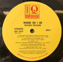 Load image into Gallery viewer, Richard Williams (17) : Where Do I Go (LP, Album)