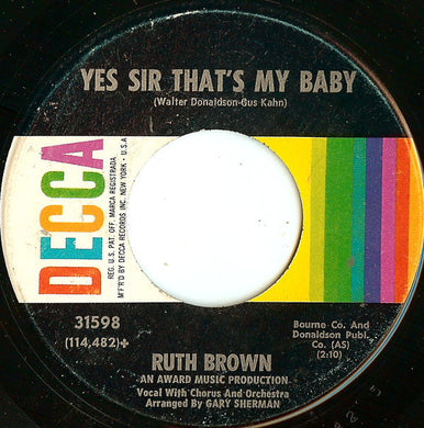 Ruth Brown : Yes Sir That's My Baby (7