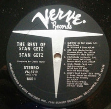 Load image into Gallery viewer, Stan Getz : The Best Of Stan Getz (LP, Comp)