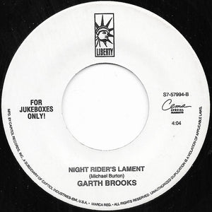 Garth Brooks : We Shall Be Free / Night Rider's Lament (7", Single, Jukebox, Spe)