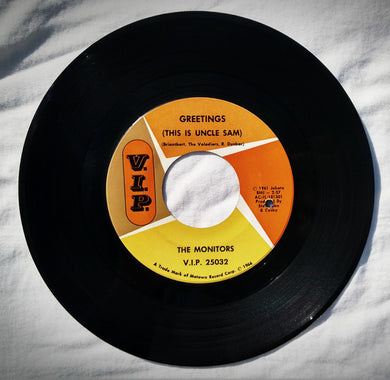 The Monitors : Greetings (This Is Uncle Sam) / Number One In Your Heart (7