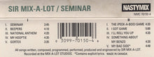 Load image into Gallery viewer, Sir Mix-A-Lot : Seminar (Cass, Album, Dol)
