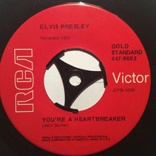 Load image into Gallery viewer, Elvis Presley : Milkcow Blues Boogie / You're A Heartbreaker (7", Single, RE, Red)