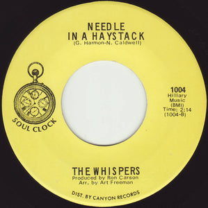 The Whispers : Seems Like I Gotta Do Wrong / Needle In A Haystack (7")