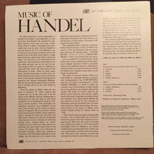 Load image into Gallery viewer, Clelia Gatti Aldrovandi, Orchestra Da Camera Dell'Angelicum Conducted By Carlo Felice Cillario, Luciano Rosada : Music Of Handel (LP)