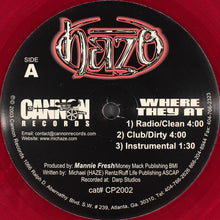 Load image into Gallery viewer, Haze (71) : Where They At (12&quot;, Single, Red)