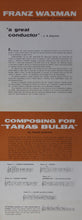 Load image into Gallery viewer, Franz Waxman : Taras Bulba (Original Music From The Motion Picture) (LP, Album, Mono)