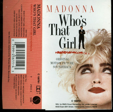 Various : Who's That Girl (Original Motion Picture Soundtrack) (Cass, Album, Comp, Club, RP, BMG)