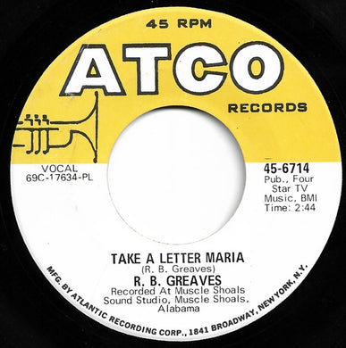 R.B. Greaves : Take A Letter Maria (7