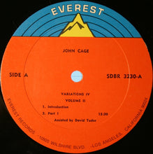 Load image into Gallery viewer, John Cage Assisted By David Tudor : Variations IV Volume II (LP, Album)