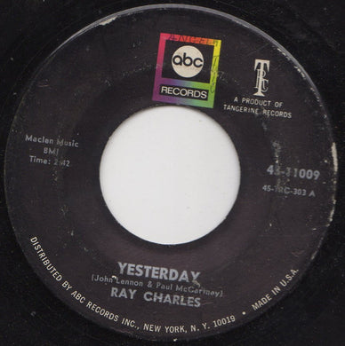 Ray Charles : Yesterday / Never Had Enough Of Nothing Yet (7