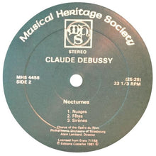 Load image into Gallery viewer, Claude Debussy /  Alain Lombard, Orchestre Philharmonique De Strasbourg, Rhine Opera Chorus : La Mer / Nocturnes (LP, RE)