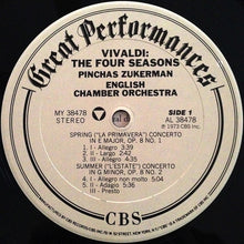 Load image into Gallery viewer, Antonio Vivaldi / Pinchas Zukerman, English Chamber Orchestra : The Four Seasons (LP, Album, RM)