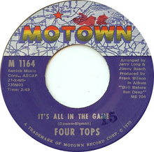 Load image into Gallery viewer, Four Tops : It&#39;s All In The Game (7&quot;, Single)