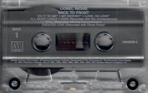 Lionel Richie : Back To Front (Cass, Comp)