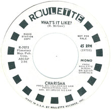 Load image into Gallery viewer, Charisma (15) : What's It Like? (7", Mono, Promo)