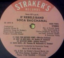 Load image into Gallery viewer, D' Rebel's Band : Soca Bacchanal (LP)